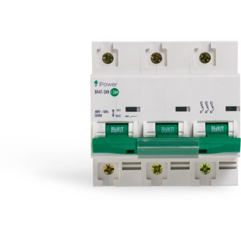 Автоматический выключатель реечный iPower ВА47-100 3Р 100А - Metoo (3)