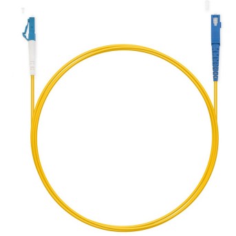 Патч Корд Оптоволоконный SС/<wbr>UPC-LC/<wbr>UPC SM 9/<wbr>125 Simplex 2.0мм 1 м - Metoo (2)