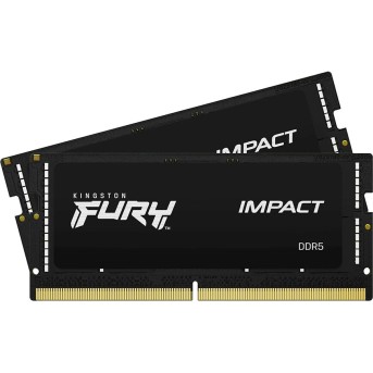 Комплект модулей памяти Kingston FURY Impact Black PnP KF548S38IBK2-64 DDR5 64GB (Kit 2x32GB) 4800MH - Metoo (2)