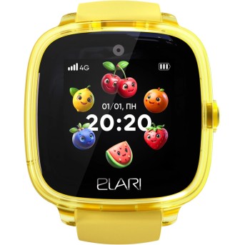 Смарт часы Elari KidPhone 4G Fresh Желтый в Metoo.kz - Metoo (2)