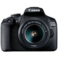 Цифровой зеркальный фотоаппарат Canon EOS 2000D kit EF-S 18-55 DC III Black (2728C007AA)
