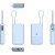 Портативный внешний аккумулятор Xiaomi 67W Power Bank 10000 (Integrated Cable) Ice Blue - Metoo (3)