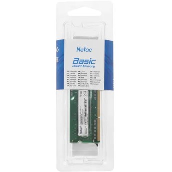 Модуль памяти Netac для ноутбука NTBSD3N16SP-04 DDR3 4GB - Metoo (3)