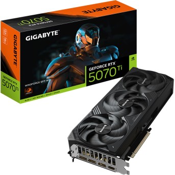Видеокарта Gigabyte (GV-N507TWF3-16GD) RTX5070Ti WINDFORCE 16G - Metoo (3)