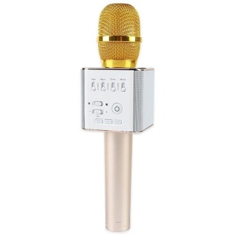 Беспроводной микрофон Q9 Золотой - Metoo (1)