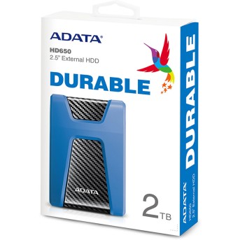 Внешний жесткий диск ADATA HD650 2TB Синий - Metoo (3)