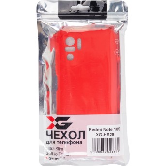 Чехол для телефона X-Game XG-HS29 для Redmi Note 10S Силиконовый Красный - Metoo (3)