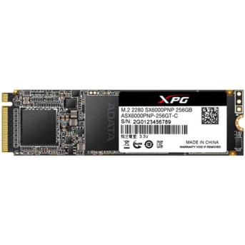 Твердотельный накопитель SSD ADATA XPG SX6000PNP 256GB M.2 - Metoo (1)