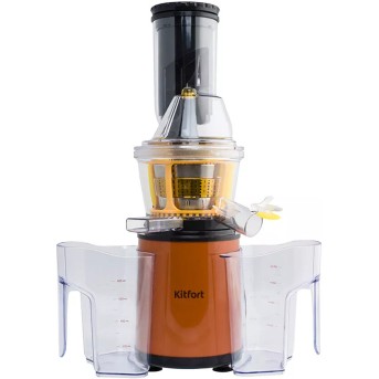 Соковыжималка шнековая Kitfort КТ-1102-1 оранжевая - Metoo (2)