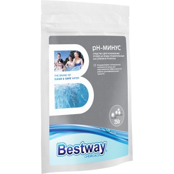 Химия для бассейна Bestway Chemicals pH-минус гранулы 250гр. B1909213 - Metoo (3)