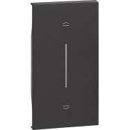Лицевая панель Bticino KG05M2 Living Now для выключения рольставней 2 модуля черный