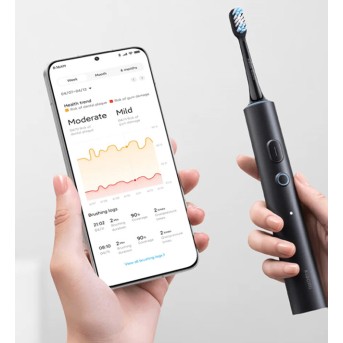 Умная зубная электрощетка Xiaomi Smart Electric Toothbrush T501 Темно-серый - Metoo (3)