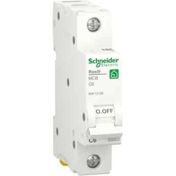 Автоматический выключатель Schneider Electric R9F12106 (АВ) 1P С 6А 6 kA - Metoo (1)