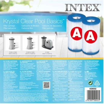 Картридж для фильтра Intex 29002 (в упаковке 2 шт) - Metoo (2)