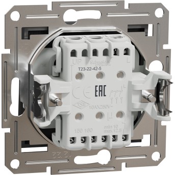 Выключатель трехклавишный SE EPH2100171 Asfora 10AX механизм антрацит в Metoo.kz - Metoo (3)