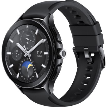 Смарт часы Xiaomi Watch 2 Pro-Bluetooth Black Case with Black Fluororubber Strap - Metoo (1)
