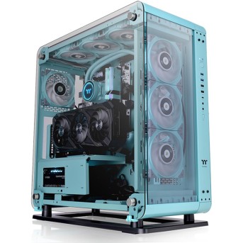 Компьютерный корпус Thermaltake Core P6 TG Turquoise без Б/<wbr>П - Metoo (1)