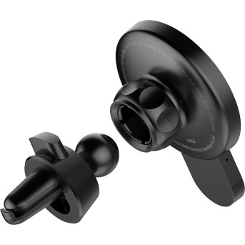 Автомобильный держатель для телефона LDNIO Magnetic MA20 15W Беспроводная зарядка Магнитный Чёрный - Metoo (3)