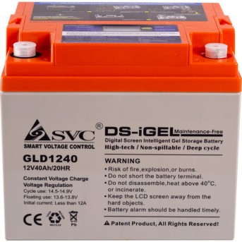 Аккумуляторная батарея SVC GLD1240 12В 40 Ач - Metoo (3)