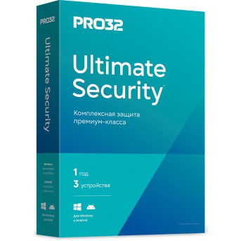 Антивирус PRO32 Ultimate Security BOX лицензия на 1 год 3ПК - Metoo (1)