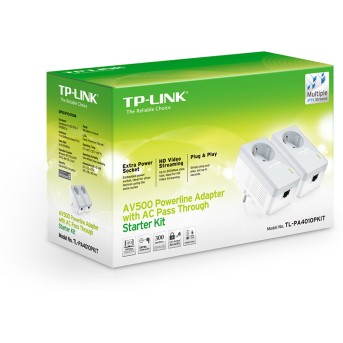 Комплект Powerline адаптеров TP-Link TL-PA4010PKIT - Metoo (2)