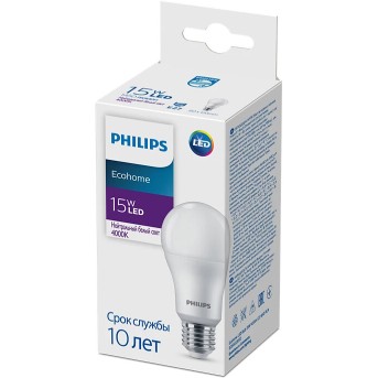 Лампа Philips Ecohome LED Bulb 15W 1450lm E27 840 RCA - Metoo (2)