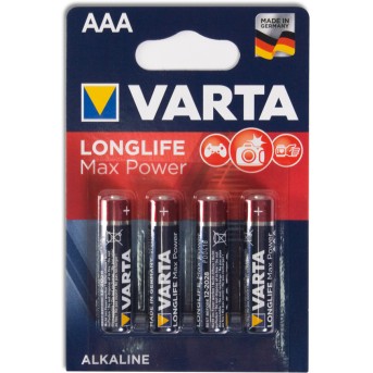 Батарейка VARTA Long Life Max Power Micro 1.5V - LR03/ AAA (4 шт) - Metoo (1)