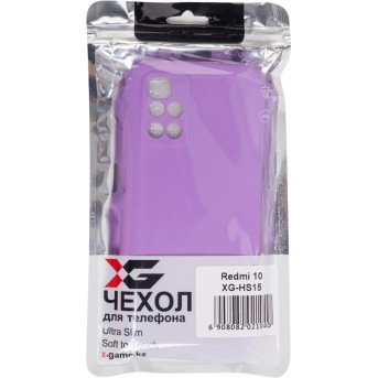 Чехол для телефона X-Game XG-HS15 для Redmi 10 Силиконовый Фиолетовый - Metoo (3)