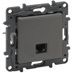 Информационная розетка одинарная Niloe Step RJ45 Кат.6e UTP Сталь