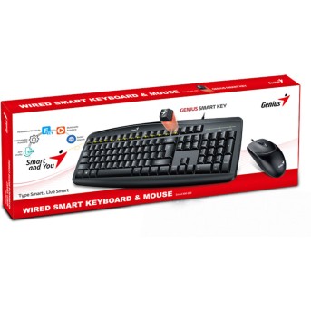 Комплект Клавиатура + Мышь Genius Smart KM-200 - Metoo (3)
