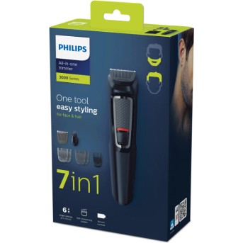 Триммер универсальный Philips Серии 3000 MG3720/15 "7 в 1" для бороды, волос, носа и ушей в Metoo.kz - Metoo (3)