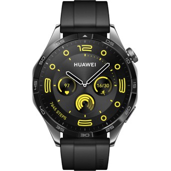 Смарт часы Huawei Watch GT 4 PNX-B19 46mm Black Fluoroelastomer Strap - Metoo (2)