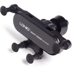 Автомобильный держатель для телефона LDNIO Gravyty MG03, Зажим Чёрный..