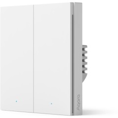 Настенный выключатель двухклавишный Aqara Smart Wall Switch H1 (With Neutral, Double Rocker)
