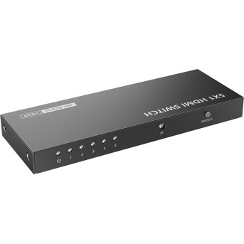 Переключатель HDMI Lenkeng LKV501HDR-V3.0 (4Kx2K@60Hz, 5x1) - Metoo (1)
