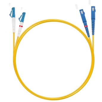 Патч Корд Оптоволоконный SC/<wbr>UPC-LC/<wbr>UPC SM 9/<wbr>125 Duplex 3.0мм 1 м - Metoo (2)