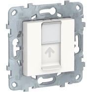 Розетка RJ45 SE NU541118 Unica New одиночная категория 5е UTP белый