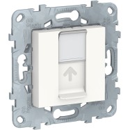 Розетка RJ45 SE NU541518 Unica New одиночная категория 6 UTP белый