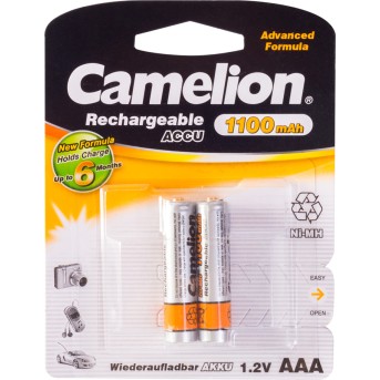 Аккумулятор CAMELION Rechargeable Ni-MH NH-AAА1100BP2 - Metoo (1)