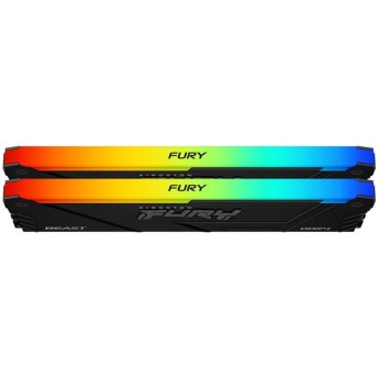 Комплект модулей памяти Kingston FURY Beast RGB DDR4 32GB (Kit 2x16GB) 3200MHz - Metoo (3)