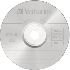 Диск CD-R Verbatim (43352) 700MB 25штук Незаписанный