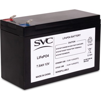 Батарея, SVC, 12V 7.5Ah LiFePO4 , Размер в мм.: 95*151*65 - Metoo (1)