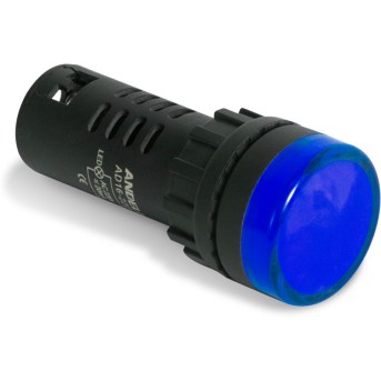 Лампа светодиодная универсальная ANDELI AD16-22D 220V AC/<wbr>DC (синия) - Metoo (1)