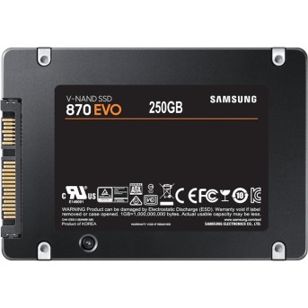 Твердотельный накопитель SSD Samsung 870 EVO 250 ГБ SATA 2.5" - Metoo (3)