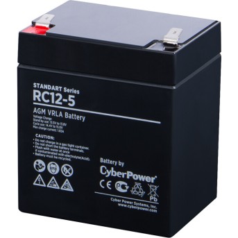 Аккумуляторная батарея CyberPower RC12-5 12В 5 Ач - Metoo (1)