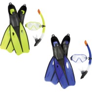 Набор для плавания Bestway 25023 в упаковке: маска, трубка, ласты