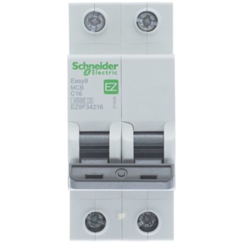 Автоматический выключатель Schneider Electric EZ9F34216 EASY 9 2П 16А С 4.5кА 230В - Metoo (3)