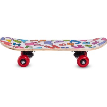 Скейтборд 43x13 с разноцветными рисунками - Metoo (2)