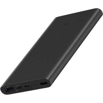 Портативное зарядное устройство Xiaomi Mi Power Bank 10000mAh 3 (2019 Type-C) Чёрный - Metoo (1)