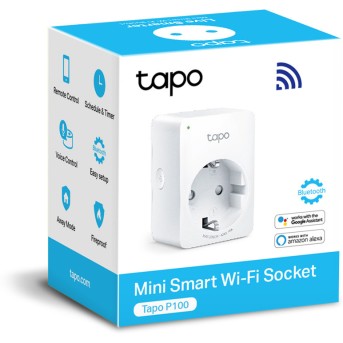 Умная мини Wi-Fi розетка , TP-Link , Tapo P100(1-pack) - Metoo (3)